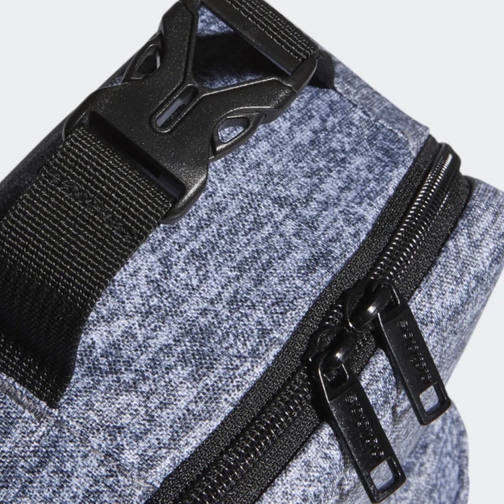 Adidas Lunch Bag Gray Santiago Black Stripes Logo Insulated Soft Cooler NWT - Picture 5 of 6